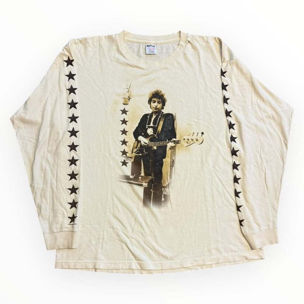 Murina Bob Dylan Vintage 90s Long Sleeve Star Graphic T-Shirt